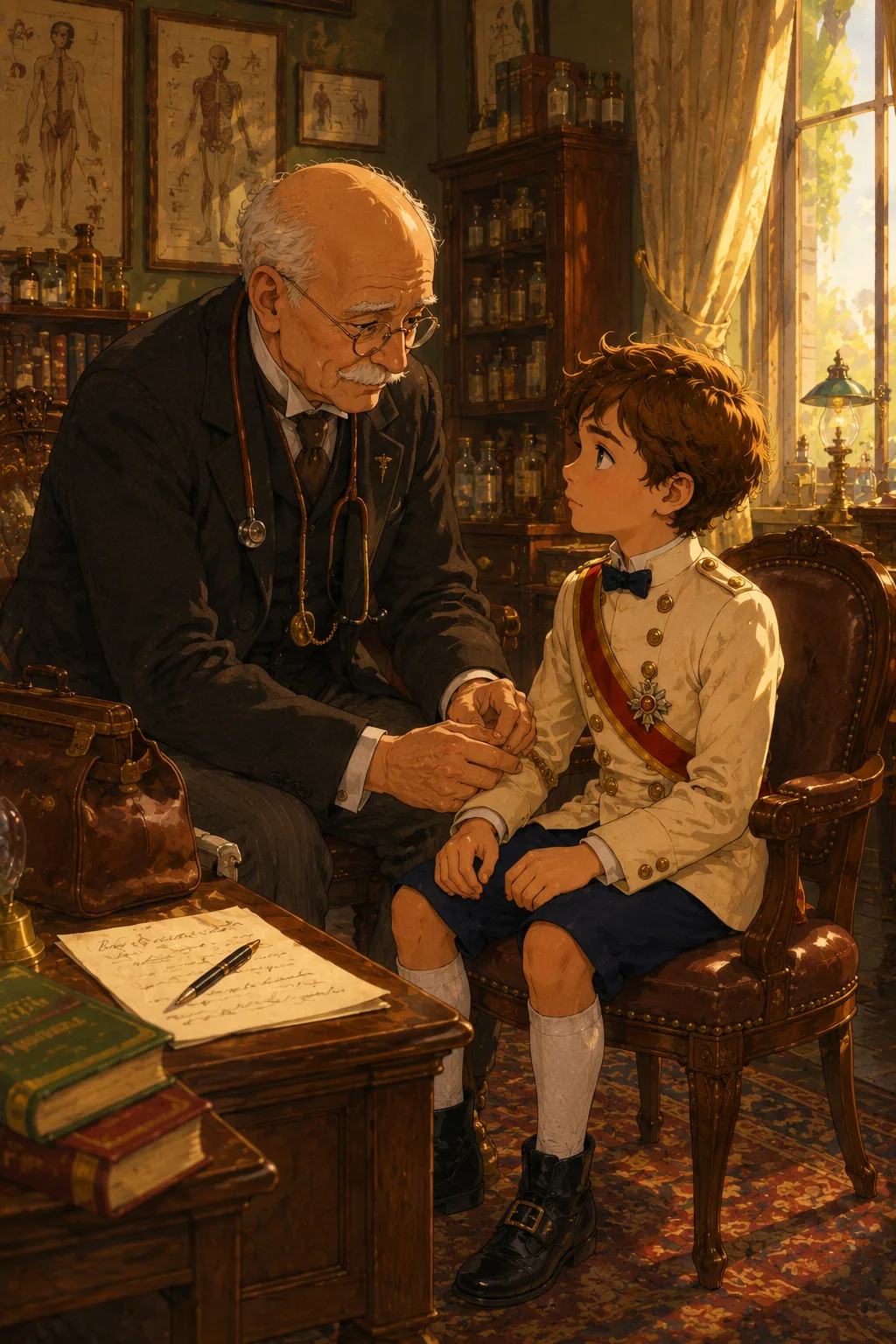 Old Doctor — physician and Matt's mentor