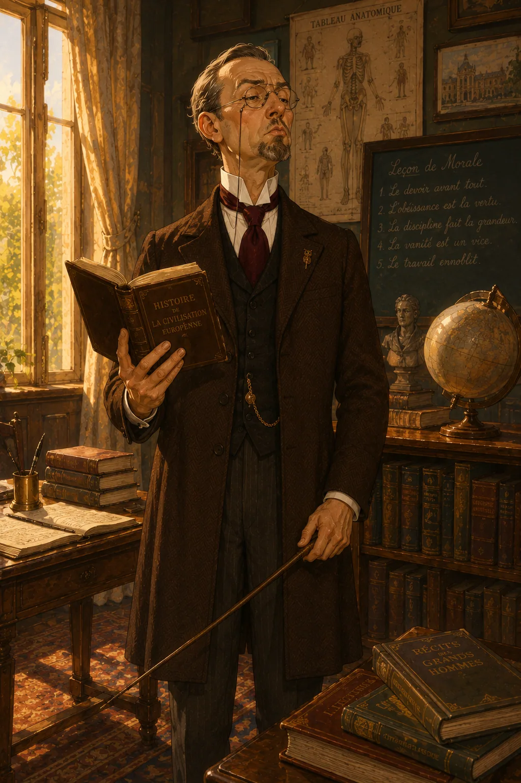 The foreign tutor — a strict governor