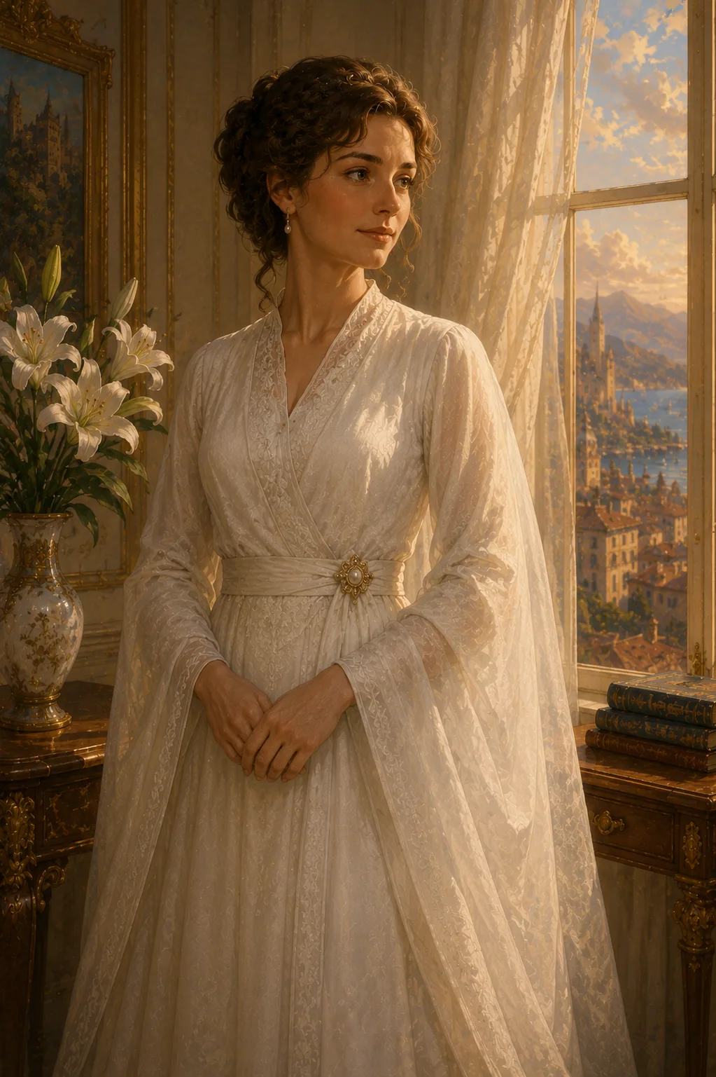 The Lady in White — a mysterious figure