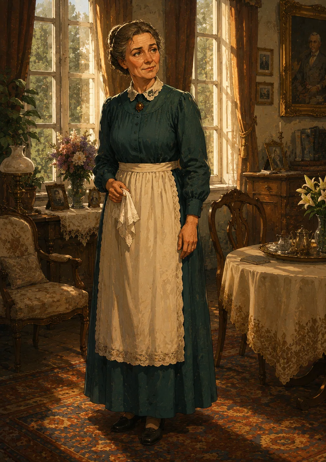 Mrs. Gąsowska — lady of the manor near Vilnius