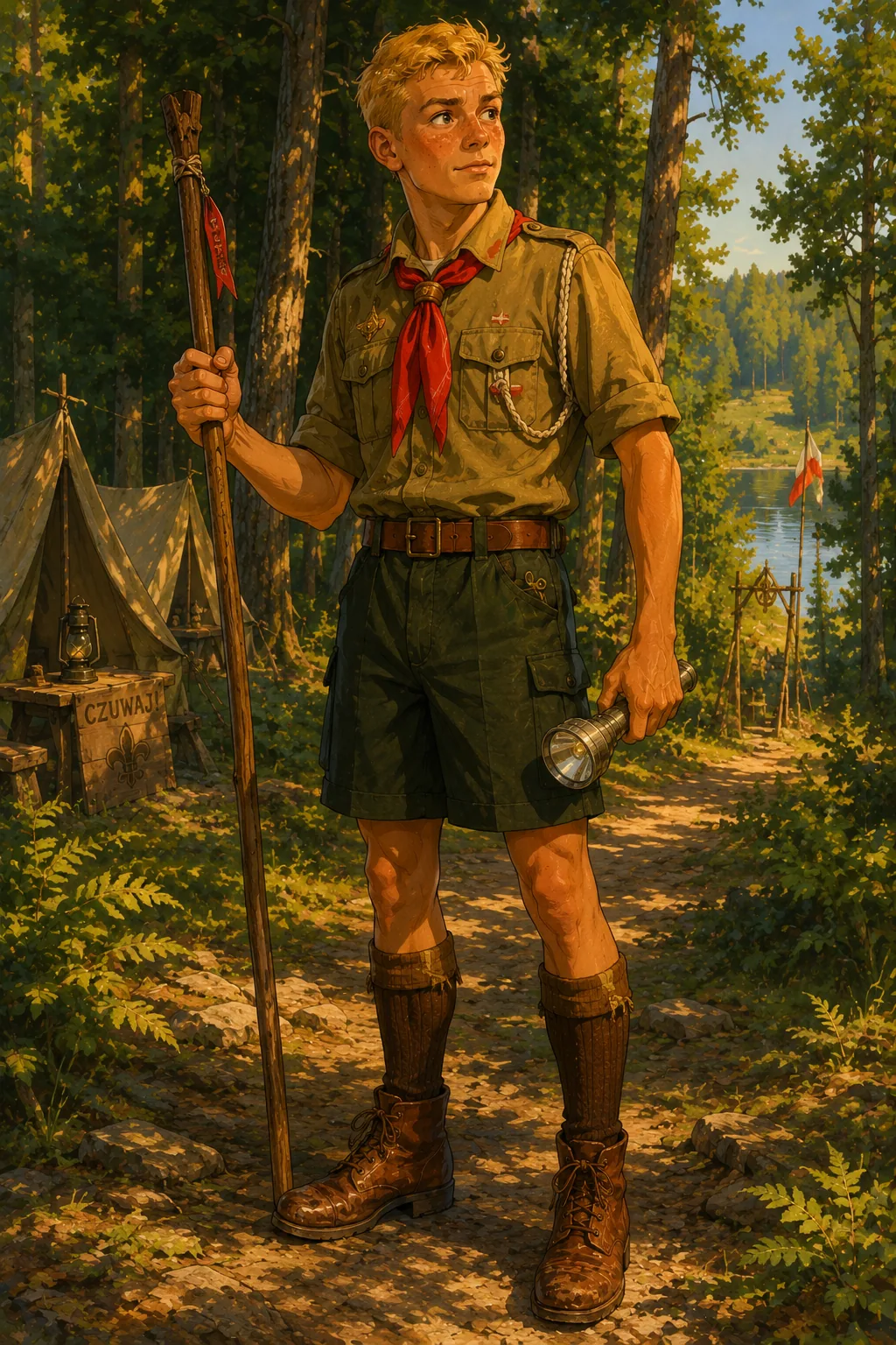 Staszek Burski — Adam's loyal classmate and runner